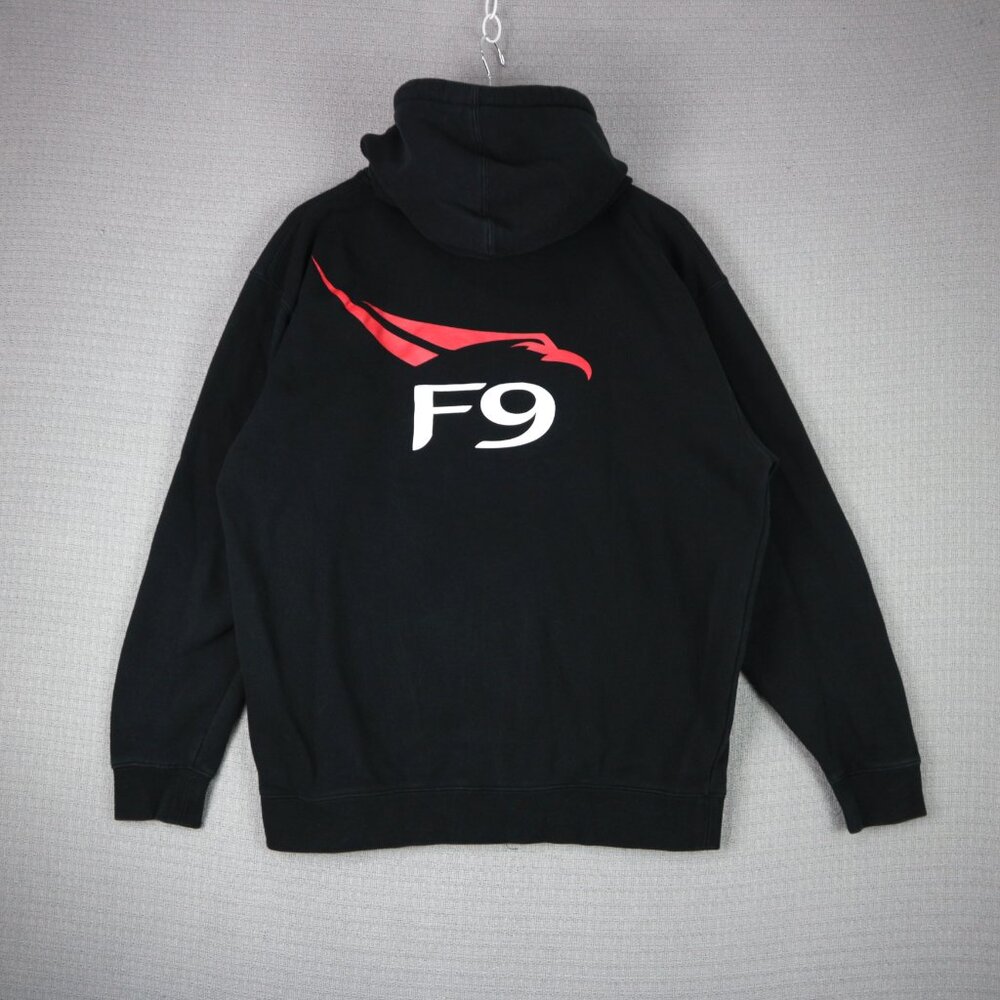 SpaceX F9 Falcon 9 Rocket Zip Up Hoodie Mens Large Elon Musk Space